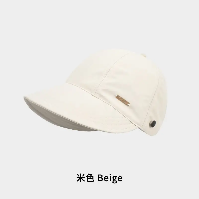 Women's Beige UV Hat Spring Autumn - Image 8
