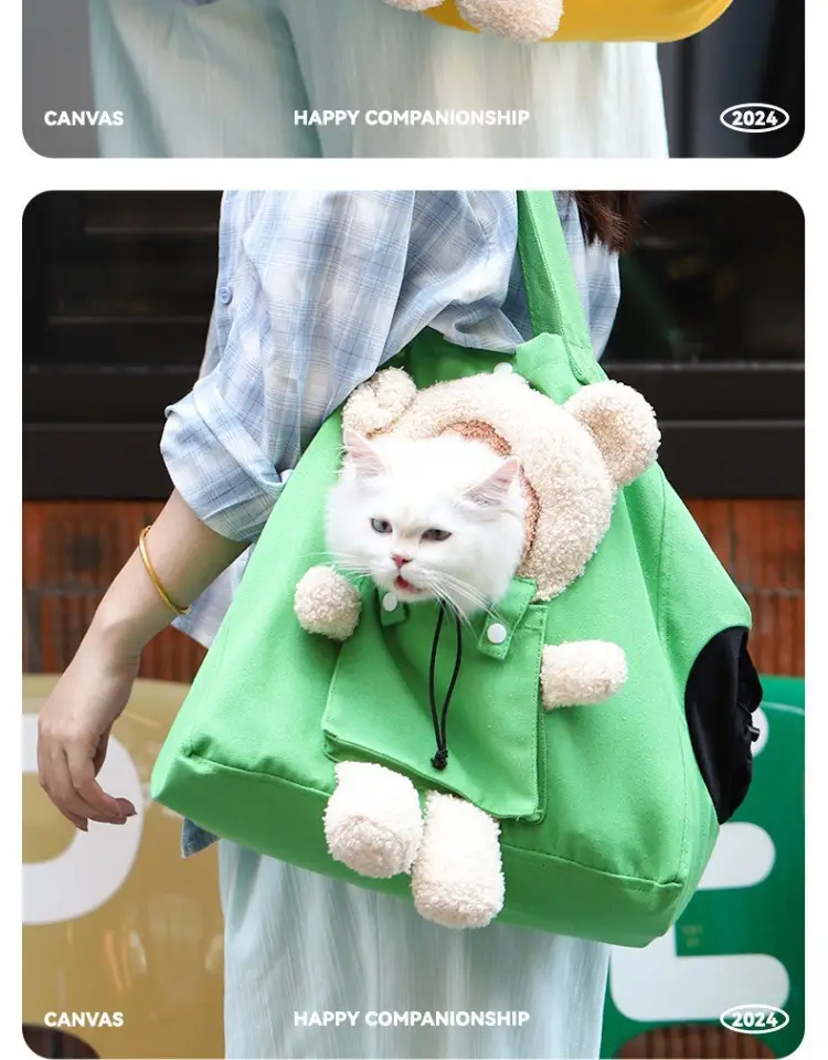 Yellow Soft Cat Backpack for Pet Dog Outgoing Bag — feature 12
