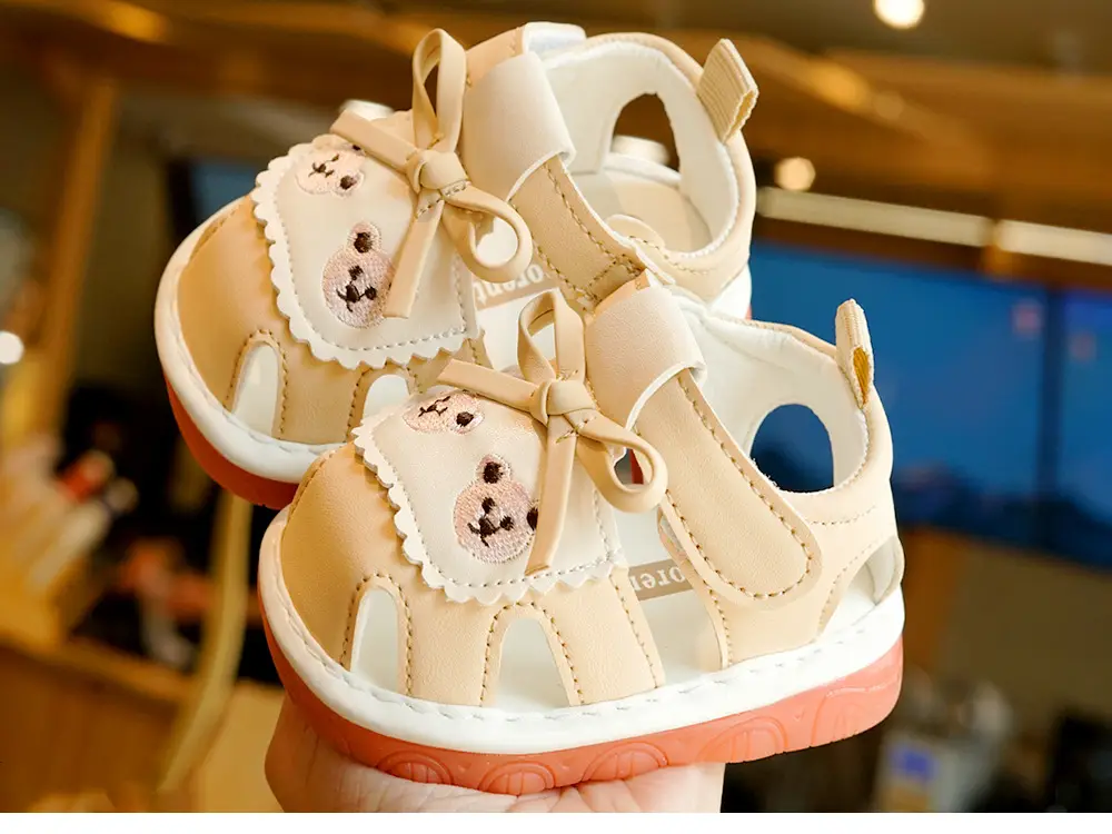 Toddler Sandals Brown Soft Sole 1-2Yrs Non-Slip — feature 3