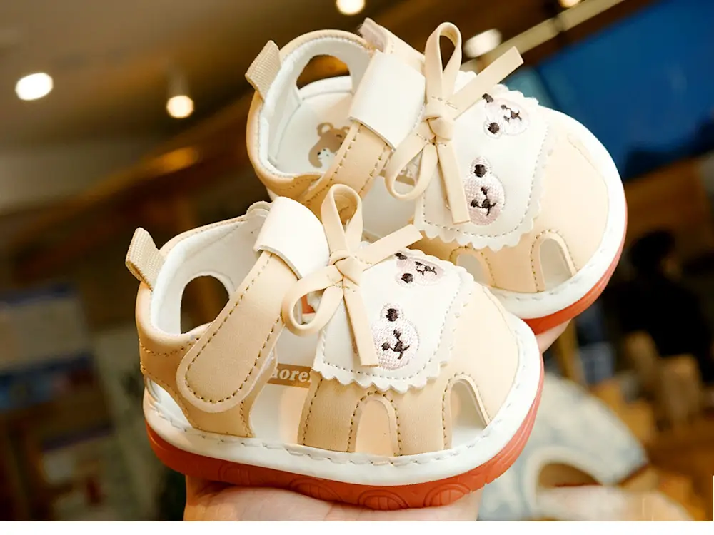 Toddler Sandals Brown Soft Sole 1-2Yrs Non-Slip — feature 4
