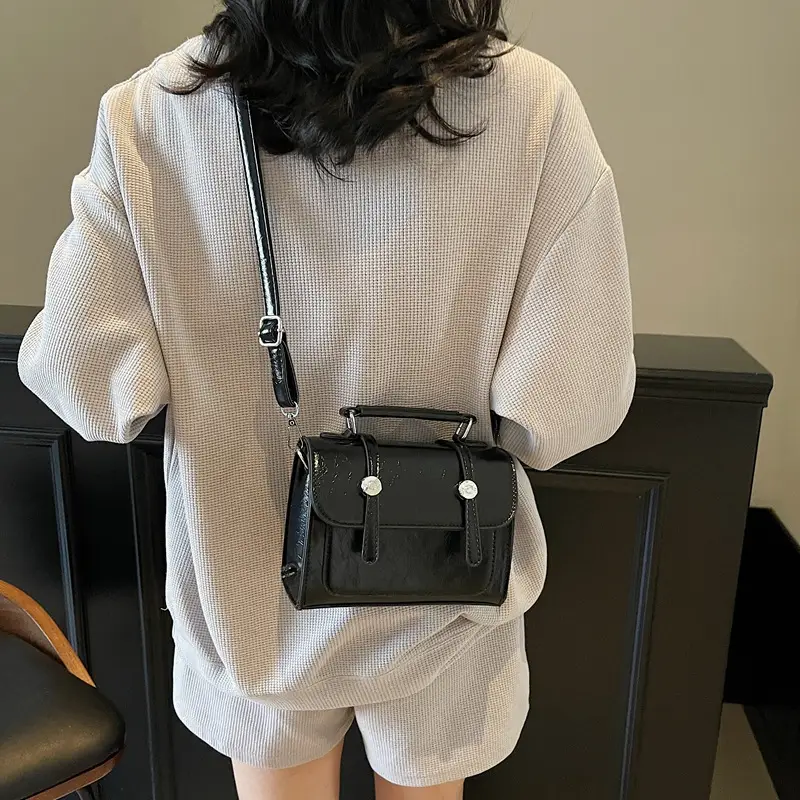 2025 Women's Cream Leather Shoulder Bag with Handle & Strap - Image 7