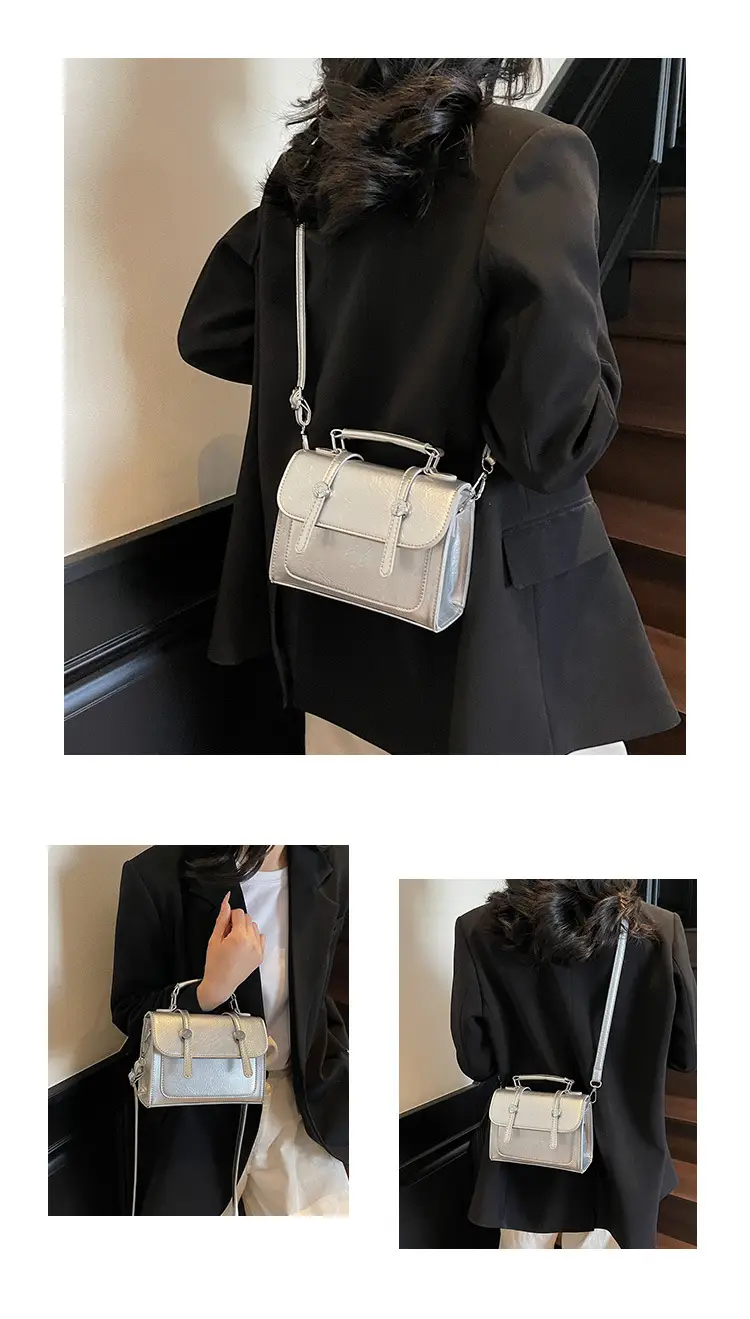 2025 Women's Cream Leather Shoulder Bag with Handle & Strap — feature 13