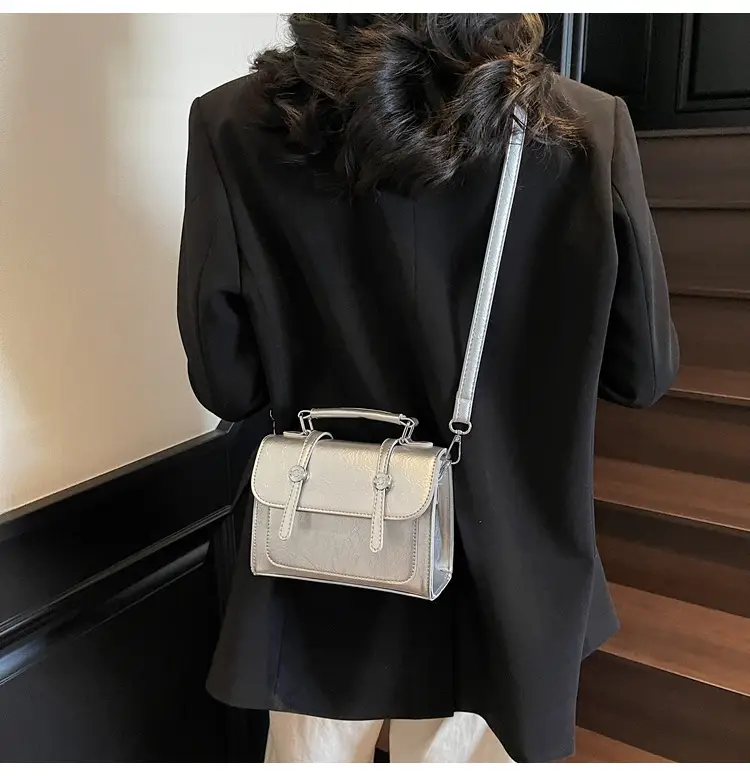 2025 Women's Cream Leather Shoulder Bag with Handle & Strap — feature 15