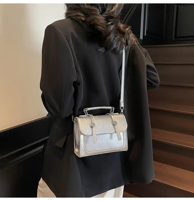 2025 Women's Cream Leather Shoulder Bag with Handle & Strap — feature 16