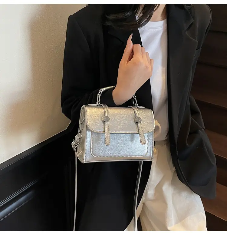 2025 Women's Cream Leather Shoulder Bag with Handle & Strap — feature 17