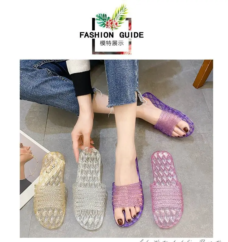 Crystal Bathroom Slippers Women's Indoor Stain-Resistant — feature 4