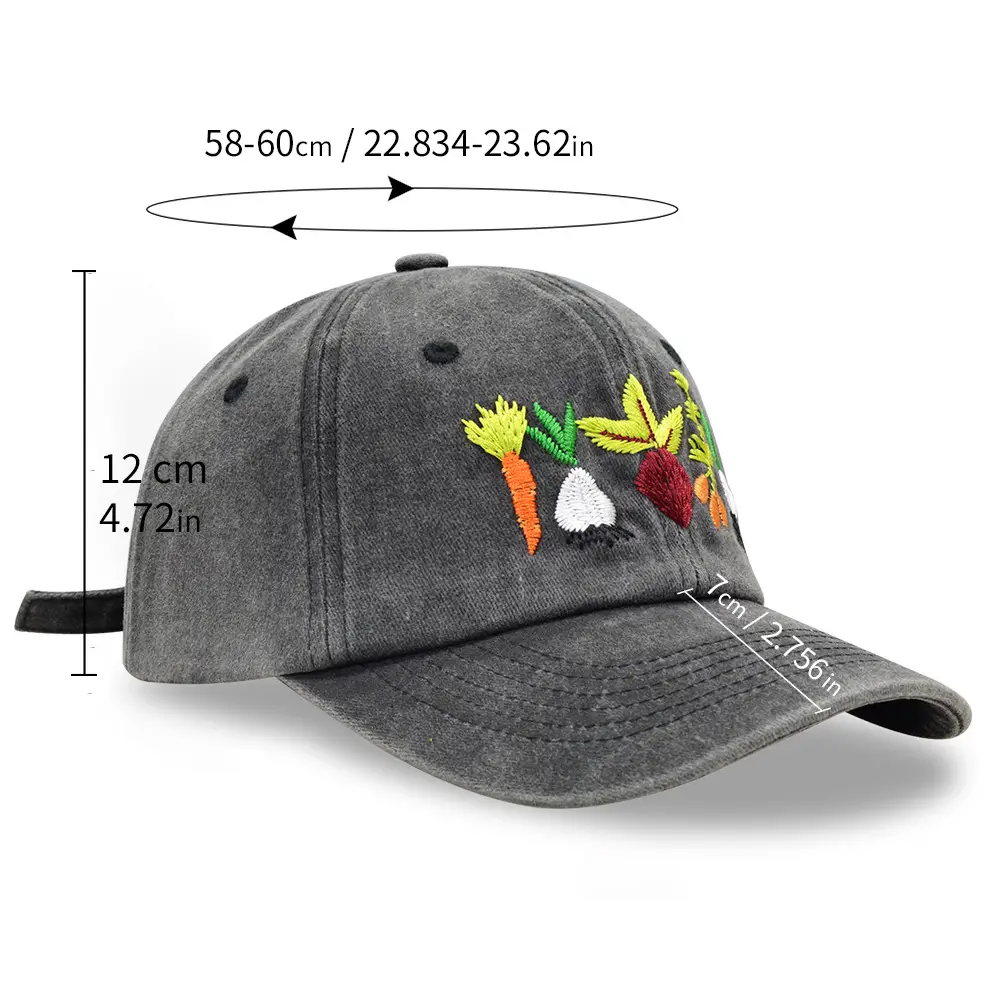 Women's Green Embroidered Cap with Floral Design — feature 4