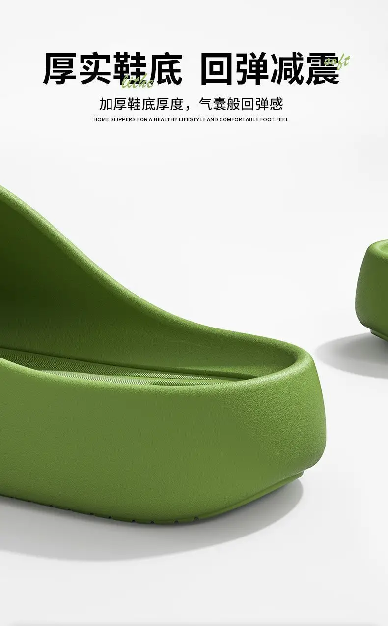 Women Green Cushioned Slip-On Sandals 2024 — feature 4