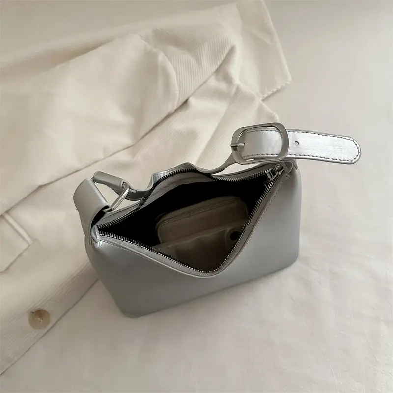 Women Retro Underarm Bag Silver 2026 - Image 10