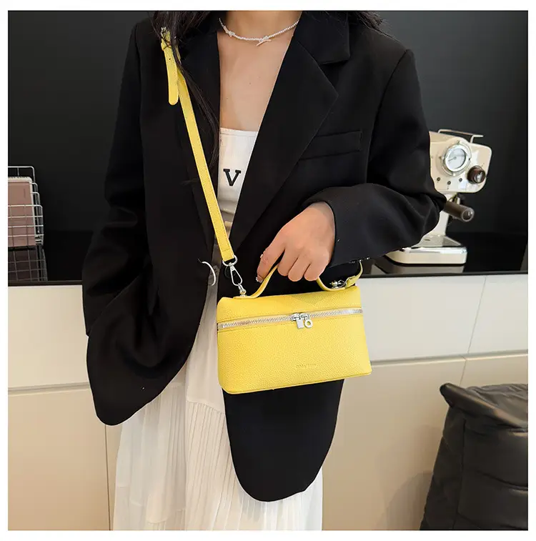 Yellow Niche Design Shoulder Bag for Women — feature 12