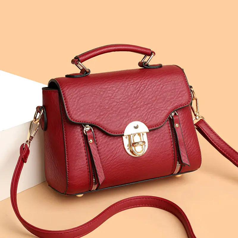 Women's Black Crossbody Shoulder Bag 2025 Retro Style - Image 8