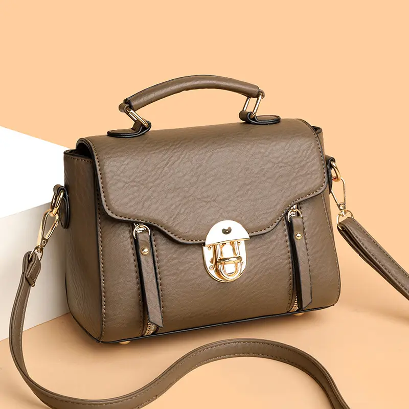Women's Black Crossbody Shoulder Bag 2025 Retro Style - Image 10