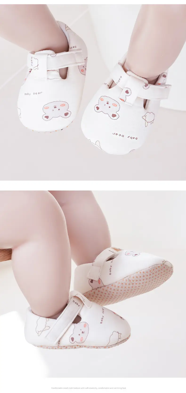Baby Cotton Shoes Pink Cute Non-Slip Free Shipping — feature 31