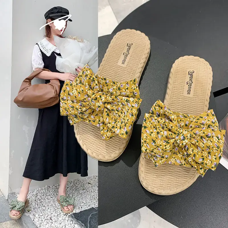 2024 Korean Style Floral Bow Sandals for Women - Image 5