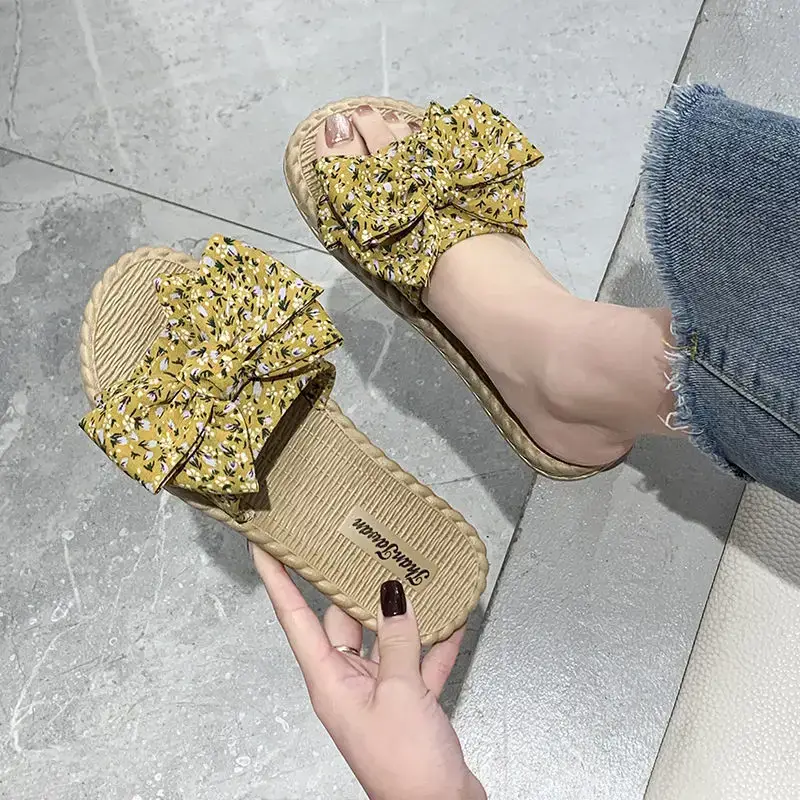 2024 Korean Style Floral Bow Sandals for Women - Image 11