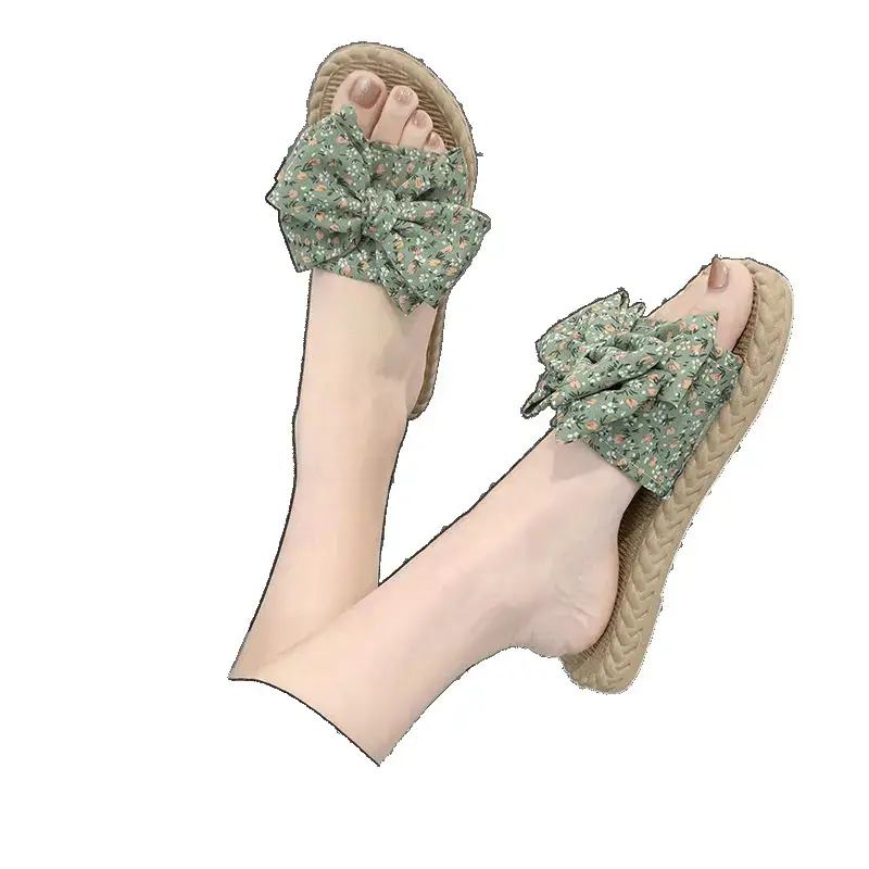 2024 Korean Style Floral Bow Sandals for Women - Image 12