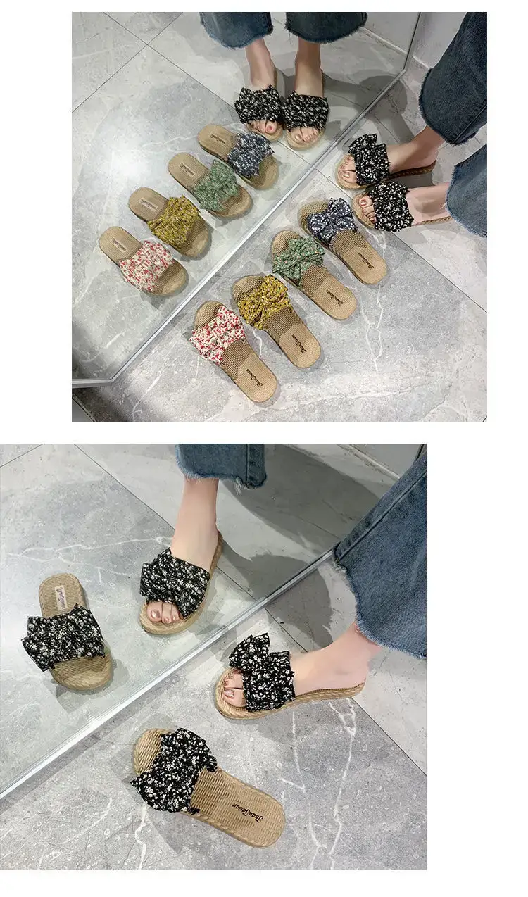 2024 Korean Style Floral Bow Sandals for Women — feature 1