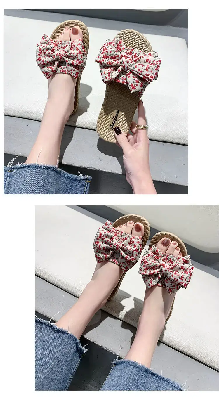 2024 Korean Style Floral Bow Sandals for Women — feature 4