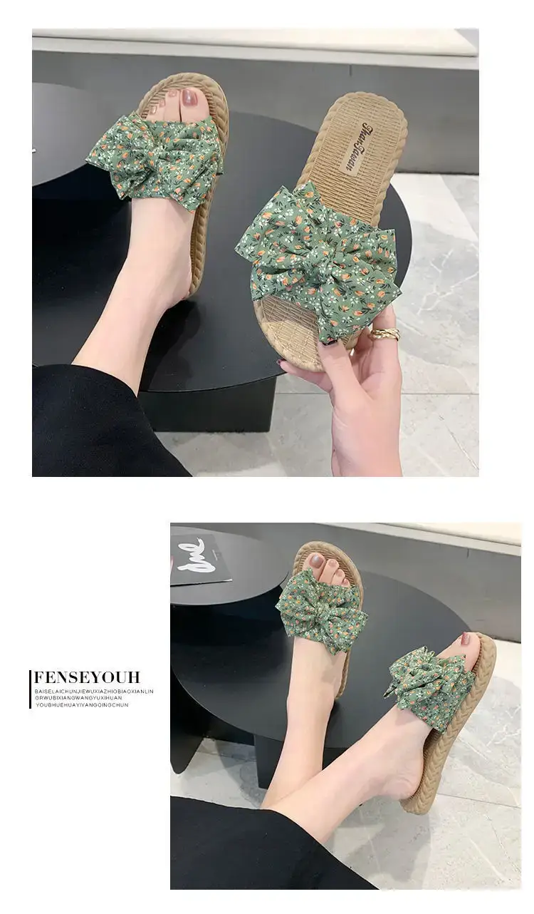 2024 Korean Style Floral Bow Sandals for Women — feature 8