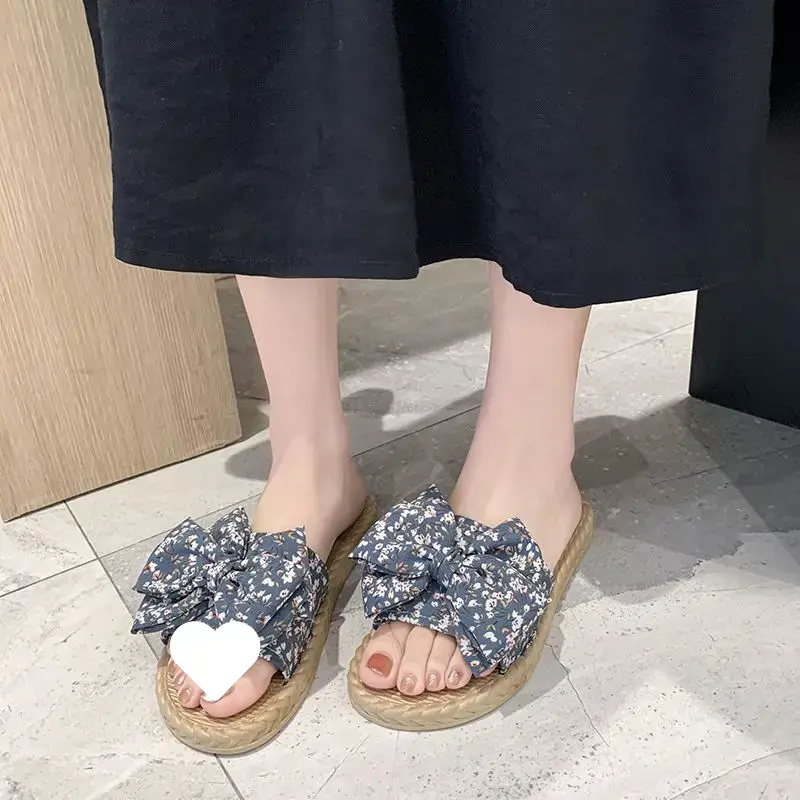 2024 Korean Style Floral Bow Sandals for Women - Image 4