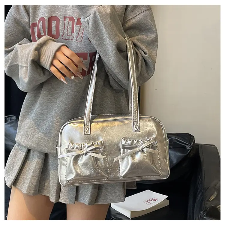 Silver Bow Crossbody Bag for Women 2026 — feature 22