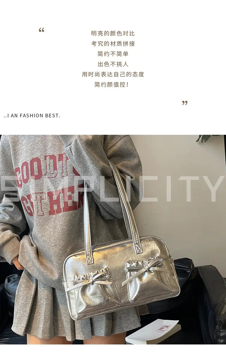 Silver Bow Crossbody Bag for Women 2026 — feature 7