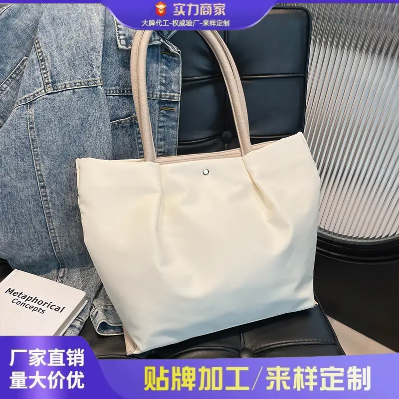 Waterproof Nylon Large Tote Bag 2025 Spring - Image 10