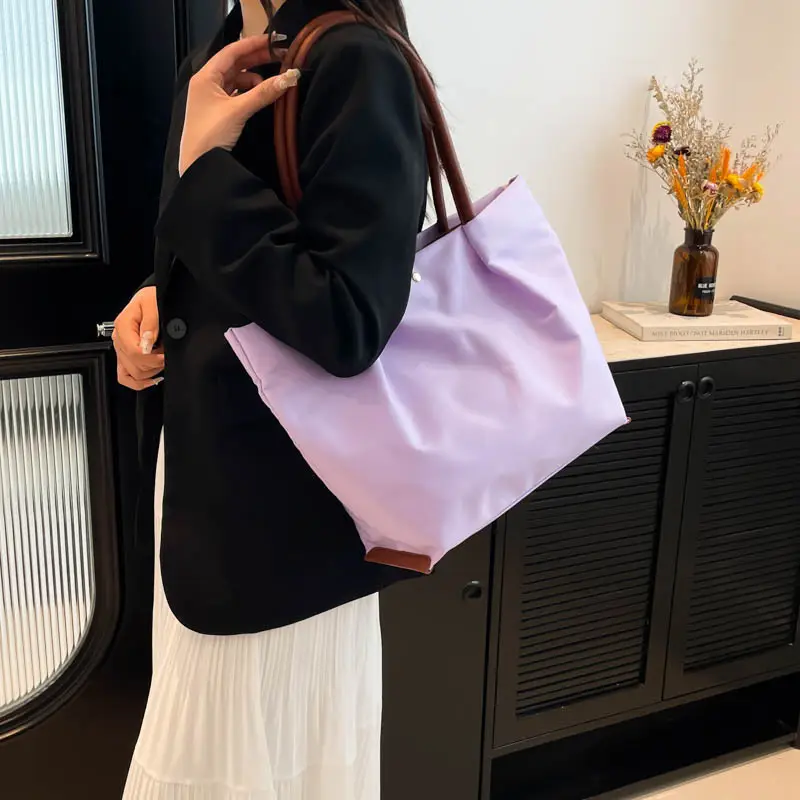 Waterproof Nylon Large Tote Bag 2025 Spring - Image 12