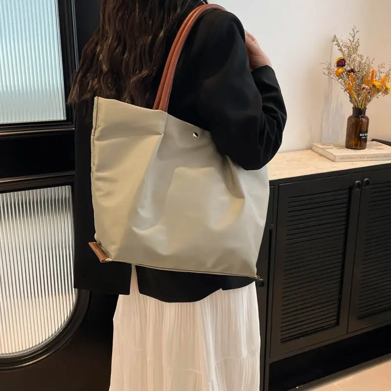 Waterproof Nylon Large Tote Bag 2025 Spring - Image 13
