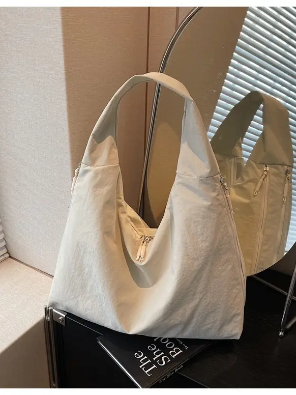 Women's Canvas Tote Bag Large Capacity Black 2025 - Image 9