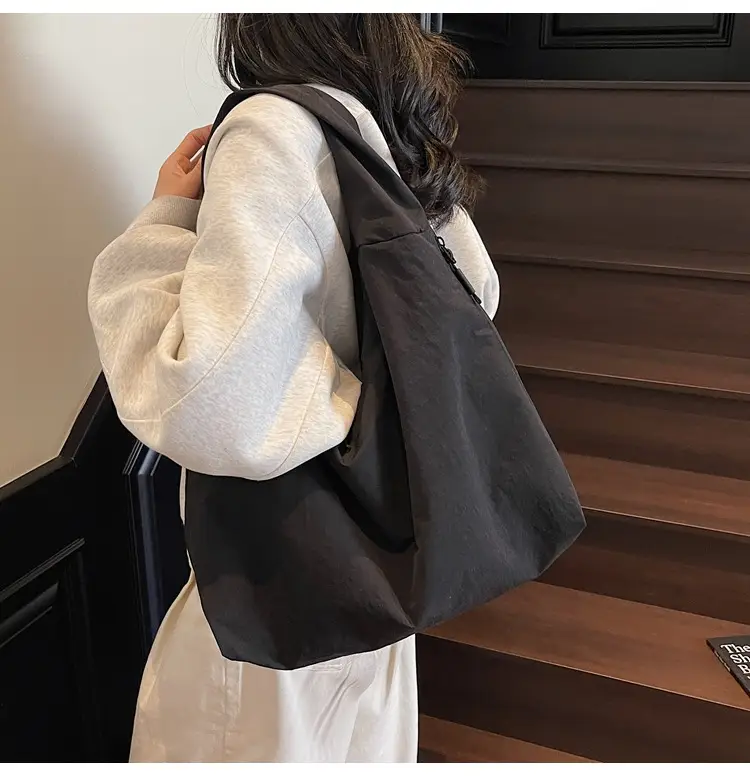 Women's Canvas Tote Bag Large Capacity Black 2025 — feature 22