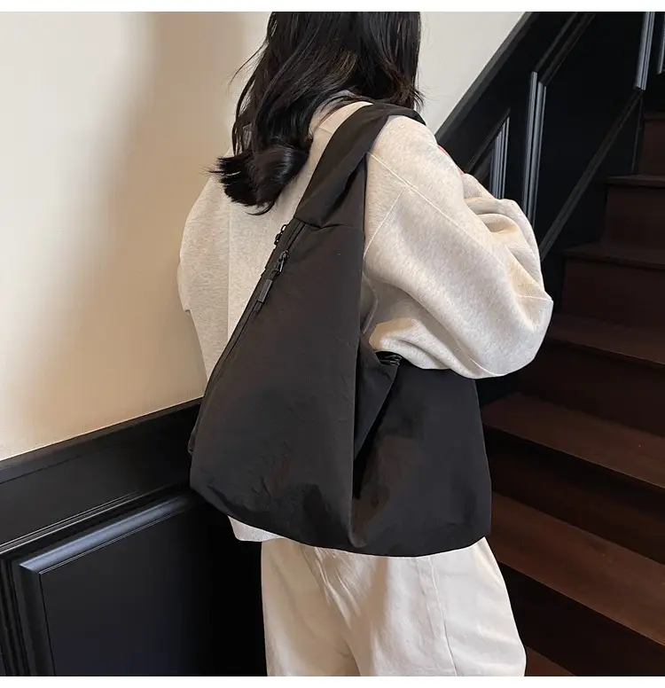 Women's Canvas Tote Bag Large Capacity Black 2025 — feature 24