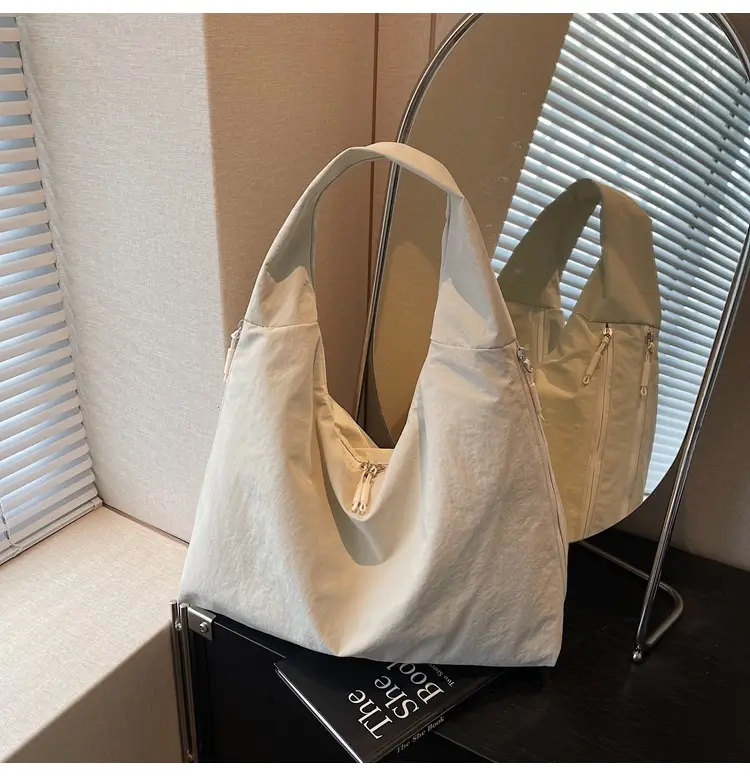 Women's Canvas Tote Bag Large Capacity Black 2025 - Image 2