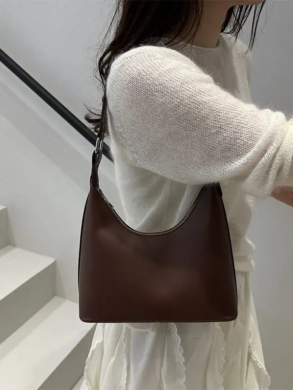 Brown Leather Shoulder Bag for Women 2025 New Trend - Image 10
