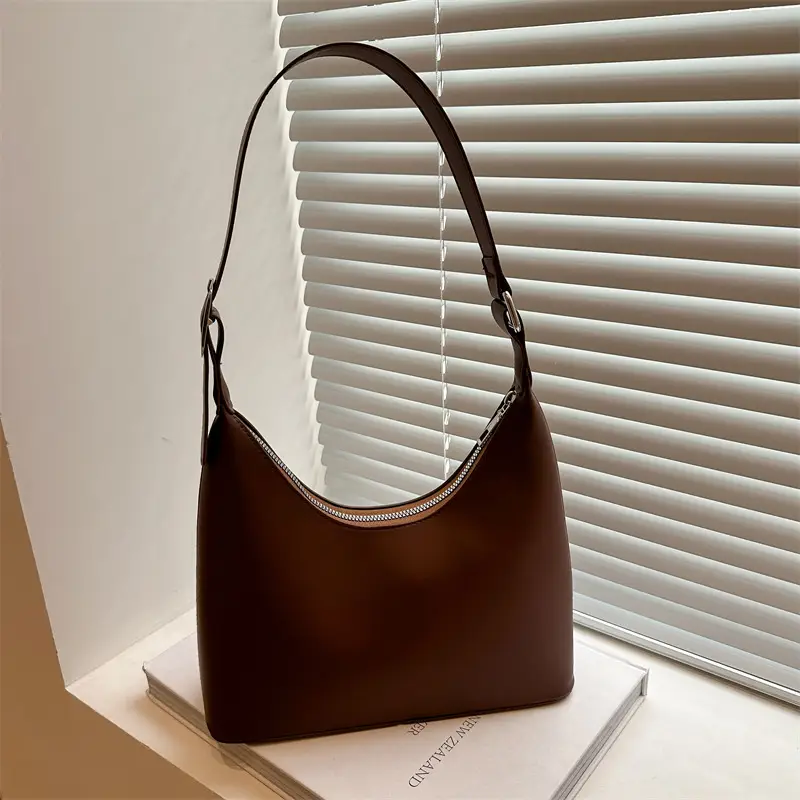 Brown Leather Shoulder Bag for Women 2025 New Trend - Image 4