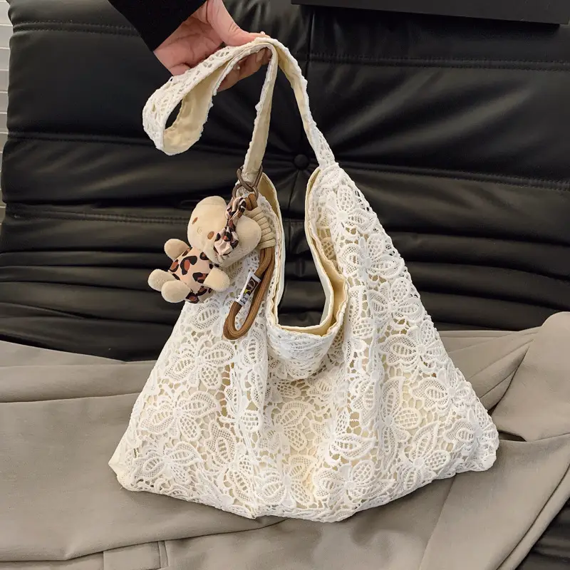 Lace Fairy Handbag Large Capacity One Shoulder - Image 4
