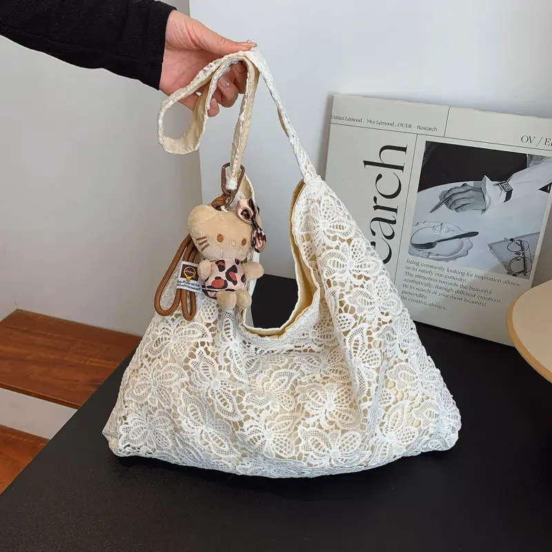 Lace Fairy Handbag Large Capacity One Shoulder - Image 6