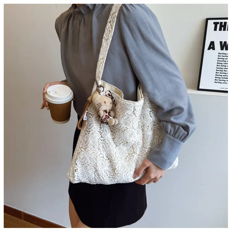 Lace Fairy Handbag Large Capacity One Shoulder — feature 10