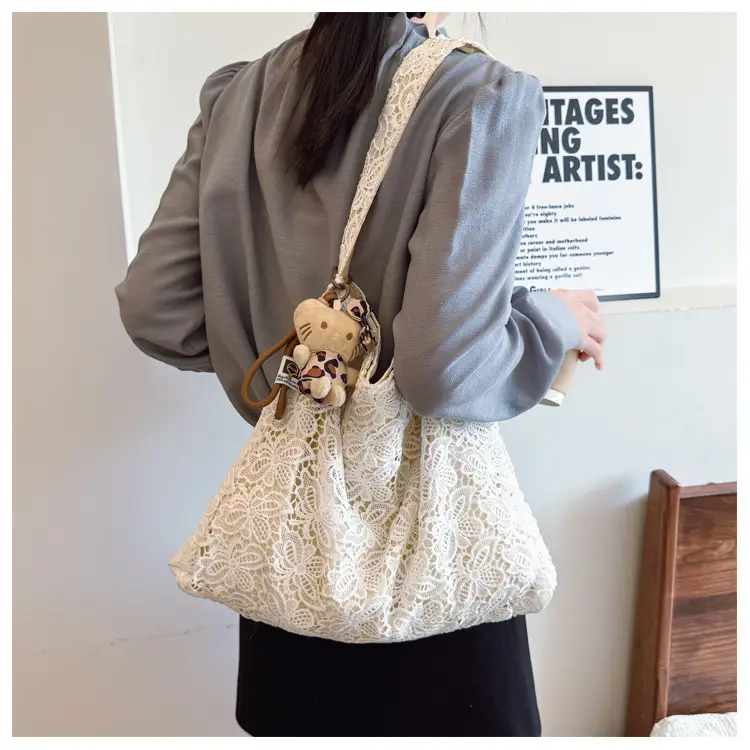 Lace Fairy Handbag Large Capacity One Shoulder — feature 11