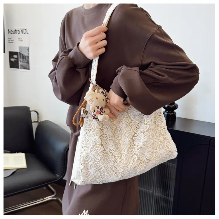 Lace Fairy Handbag Large Capacity One Shoulder — feature 15