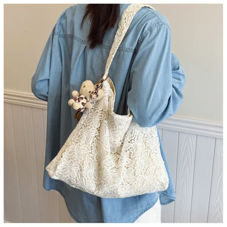 Lace Fairy Handbag Large Capacity One Shoulder — feature 17