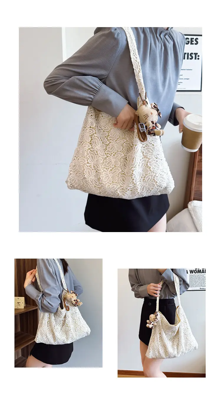 Lace Fairy Handbag Large Capacity One Shoulder — feature 18