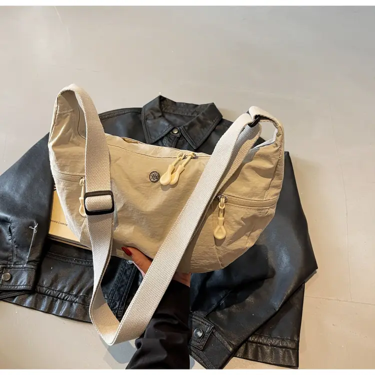 Women Cream Japanese Style Shoulder Bag Lightweight Luggage — feature 22