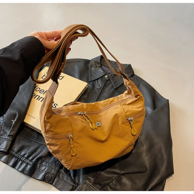Women Cream Japanese Style Shoulder Bag Lightweight Luggage — feature 23