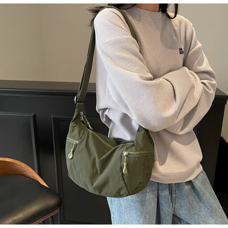 Women Cream Japanese Style Shoulder Bag Lightweight Luggage — feature 25