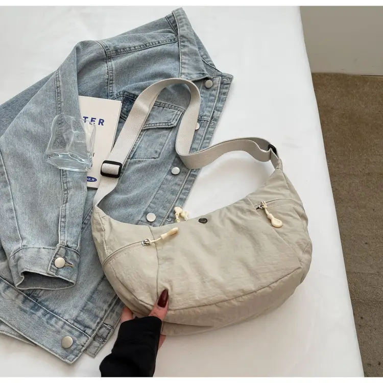 Women Cream Japanese Style Shoulder Bag Lightweight Luggage — feature 29