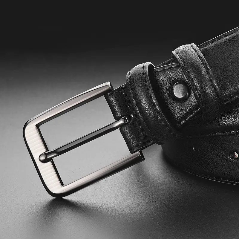Men's European Belt Leather Belt 10x16 - Image 5