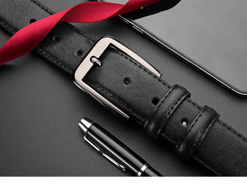 Men's European Belt Leather Belt 10x16 — feature 5