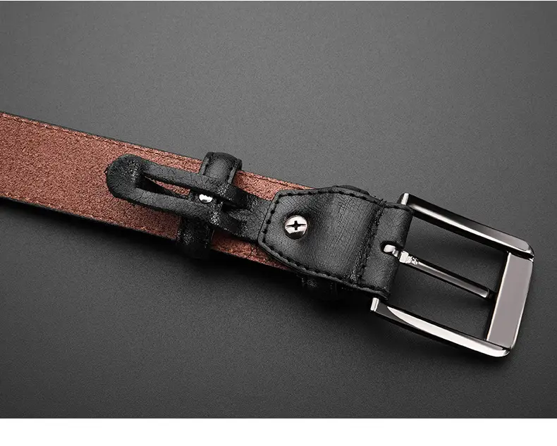 Men's European Belt Leather Belt 10x16 — feature 6