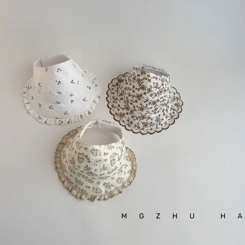 Baby Sun Hat Anti-UV Large Brim Ponytail Cap — feature 12